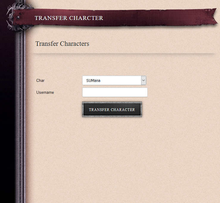 Transfer Character Between Accounts