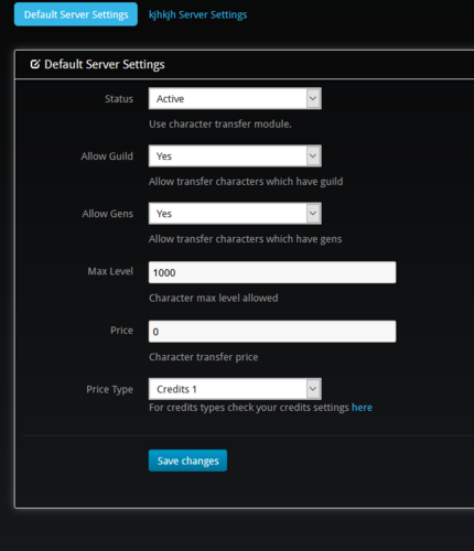 Transfer Character Between Accounts - Plugins - DmN CMS